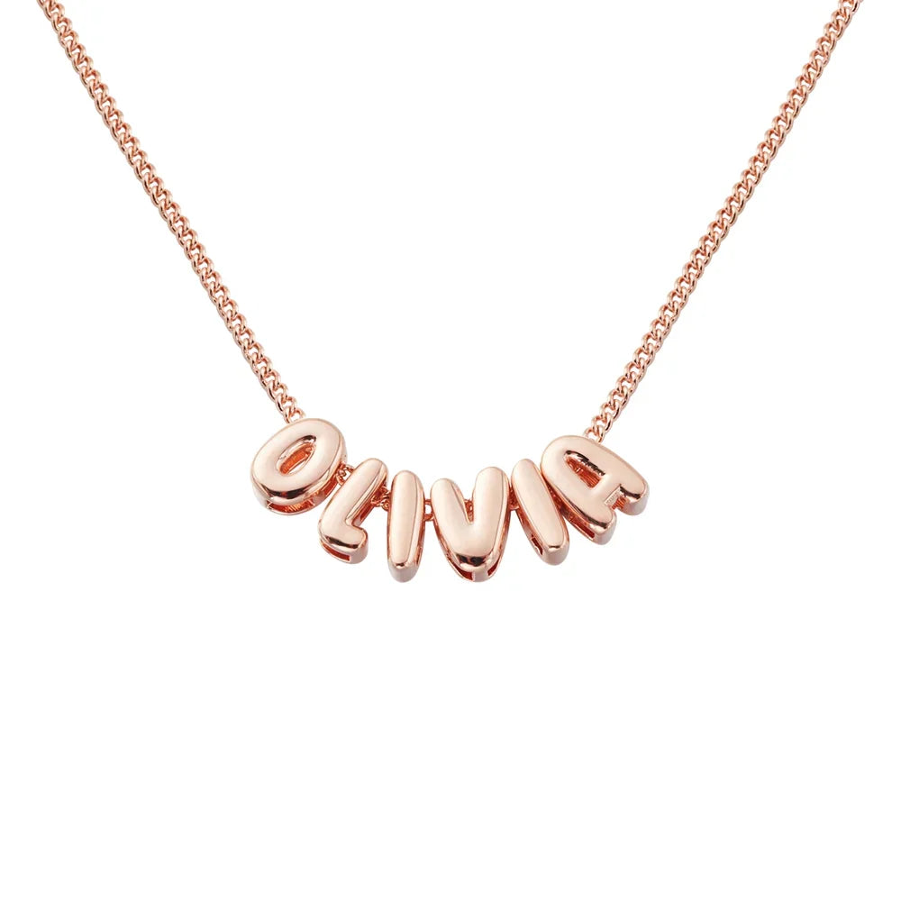 Luna Luxe Charms Necklace Rose Gold