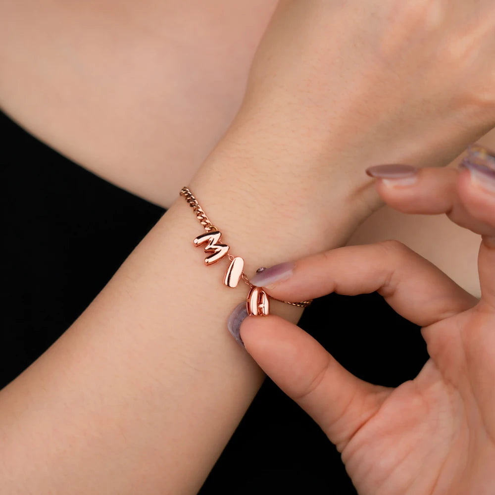 Luna Luxe Charms Bracelet Rose Gold